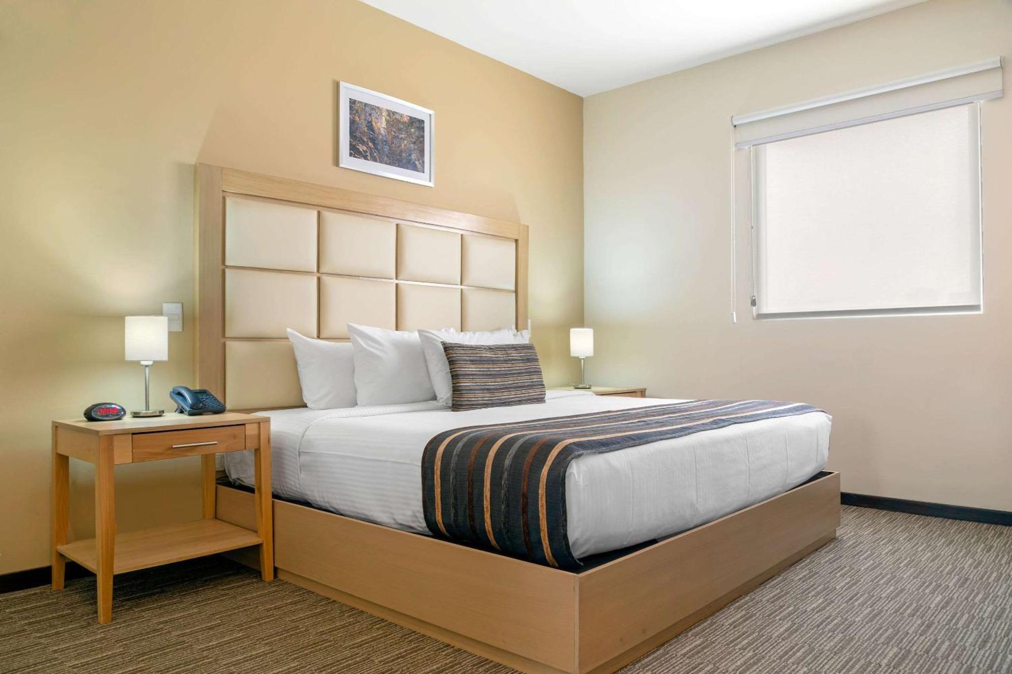 Habitación con cama extragrande.