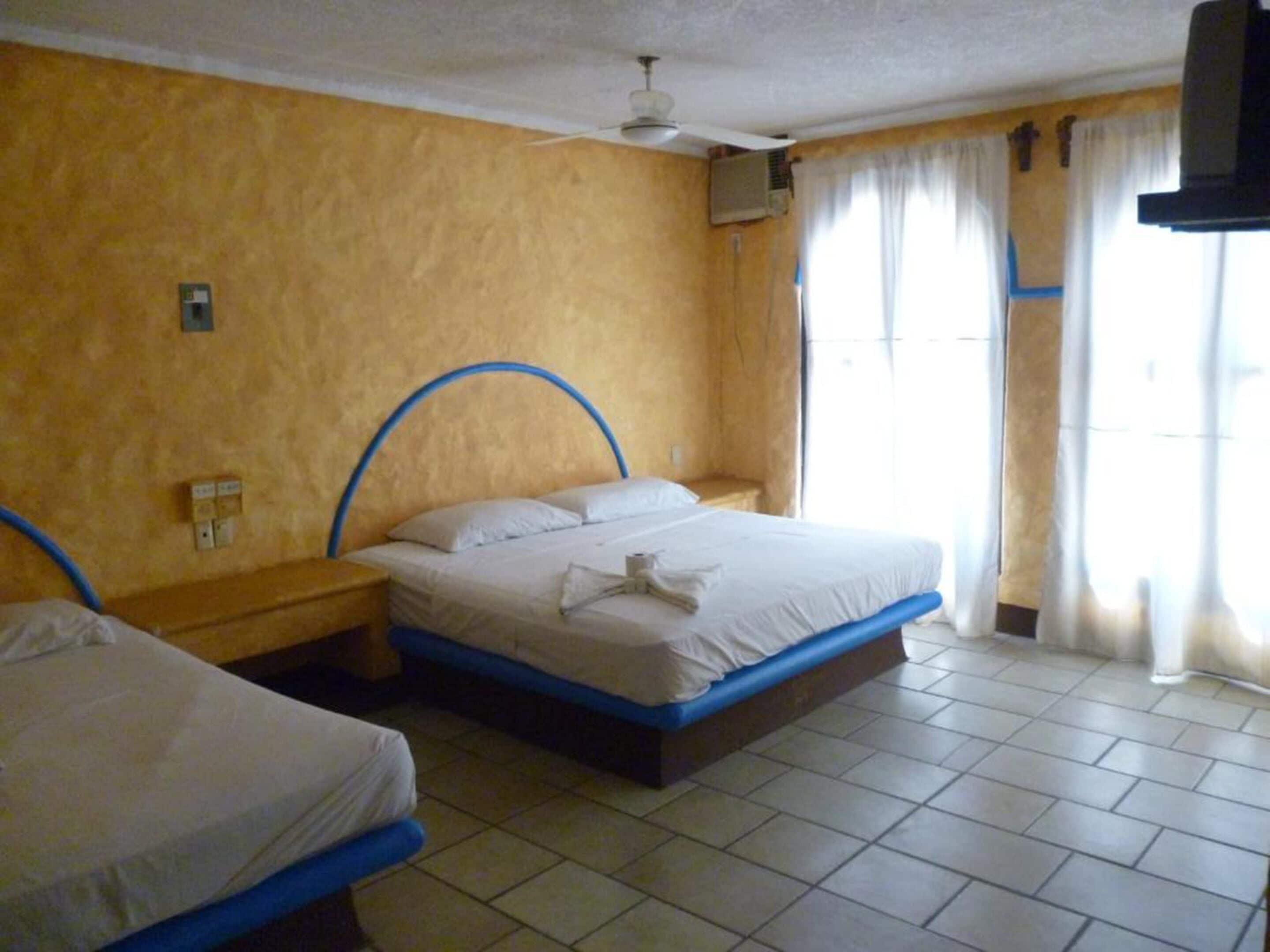 Double Room with Two Double Beds with Fan